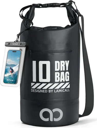 Vista 22 de Lamicall Bolso Seco Pequeño, Bolso Impermeable - [Duradero y Flotante] Bolso a Prueba de Agua de 1.32/2.64/5.28/7.92/10.56 galones con Funda