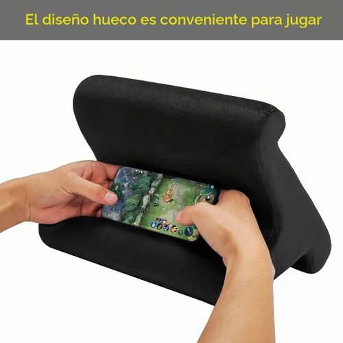 Vista 3 de SAMHOUSING Soporte de almohada para tablet, 3 ángulos de visión, compatible con tabletas, teléfonos y iPad Pro 9.7, 10.5, 12.9 Air Mini 4, Kindle