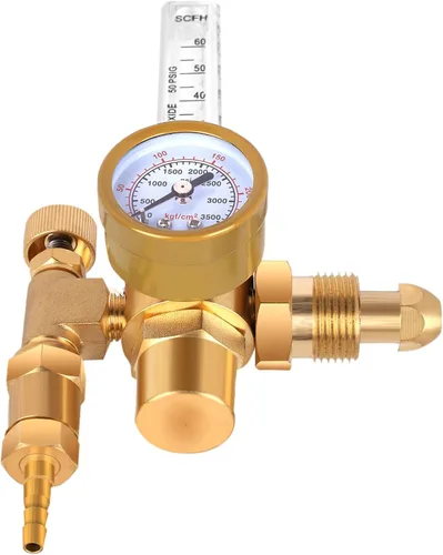 Vista 8 de Argón/CO2 MIG TIG Medidor de Flujo Regulador de Gas Indicador de Soldadura de Gas