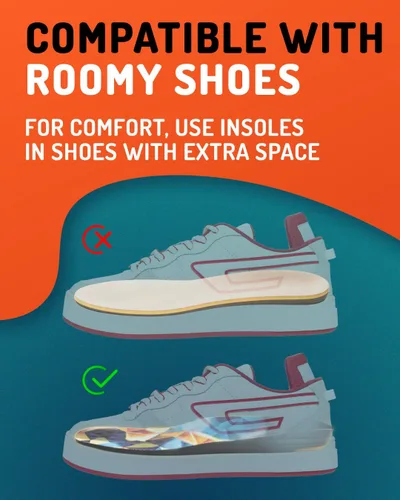 Vista 7 de Plantillas deportivas que absorben los golpes, insertos de amortiguación de zapatos deportivos para hombres y mujeres, ideales para deportes