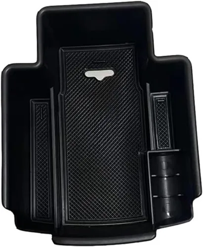 Vista 5 de 1PC Car Central Control Armrest Box Storage Box Organizer Tray Korando 2019 2020 Easy to Clean Interior Accessories Center Console Tray