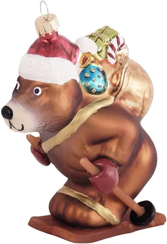 Vista 11 de Christmas By Krebs Adornos coleccionables de vidrio soplado para árbol (loro pirata de 4 3/4 pulgadas)