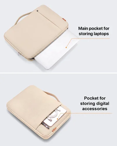 Vista 5 de DOMISO Bolsa para laptop de 13 pulgadas, funda impermeable para laptop, funda de PC, portátil para MacBook Air 13 M4, M3, M2 (2025), MacBook Pro M2