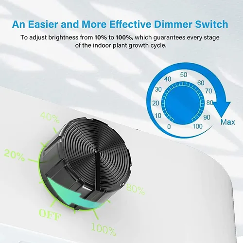 Vista 7 de Luz LED de cultivo regulable de 1000 W, luz de espectro completo para plantas de espectro completo para cultivo en interiores, lámparas de cultivo
