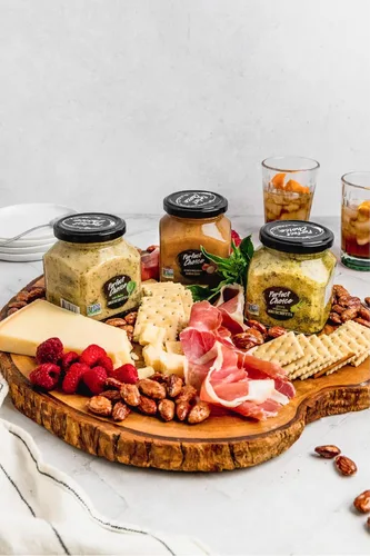Vista 4 de Perfect Choice Paquete Variado con Deliciosa Bruschetta de Alcachofa, Bruschetta de Espárragos Verdes y Cebolla Caramelizada - Pasta para Untar