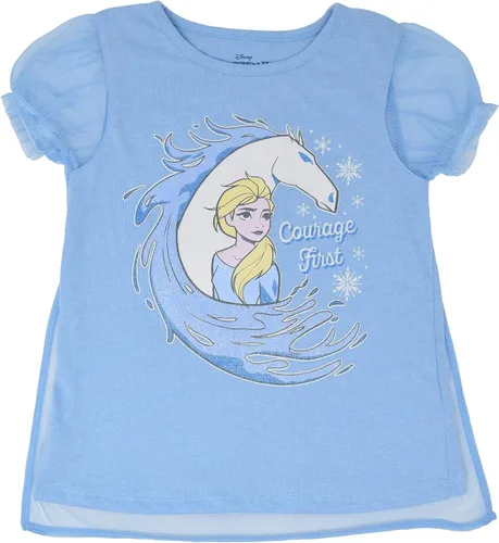 Vista 7 de Disney Frozen Elsa Girls Costume T-Shirt Skirt and Headband 3 Piece Outfit Set Toddler