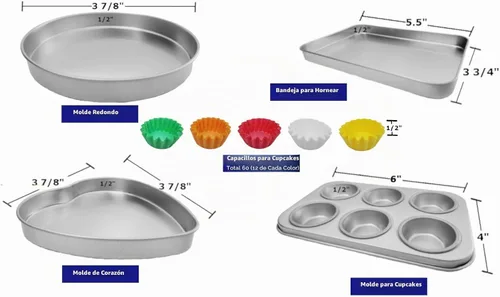 Vista 2 de Juego de Moldes de Lujo Compatible con Easy Bake Ultimate Oven Incluye 60 Forros para Cupcakes QUE SÍ SE AJUSTARÁN, A DIFERENCIA DE OTROS