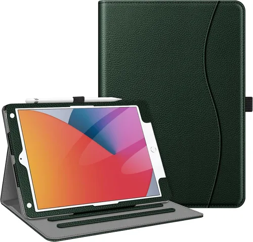 Vista 22 de Fintie - Funda para iPad de 9ª / 8ª / 7ª generación (2021/2020/2019) de 10.2 pulgadas - [Protección de esquinas] Funda con soporte de visualización