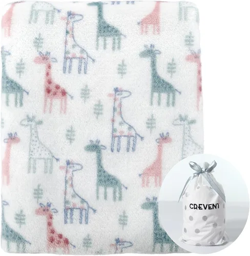 Vista 11 de CREVENT - Manta bonita, cómoda y mullida para bebés, niños y niñas, 30 x 40 pulgadas, ropa de cama, para cuna y cochecito, regalo para recién Oso