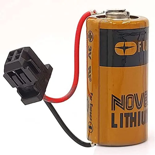 Vista 8 de (8-Pack) Compatible con Fuji CR2/3 8.L 2000mAh 3V PLC Batería de litio FDK CR2/38.L con enchufe negro