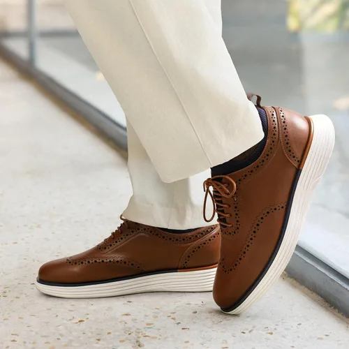 Vista 6 de Bruno Marc Zapatillas de vestir MaxFlex Oxfords para hombre Marrón
