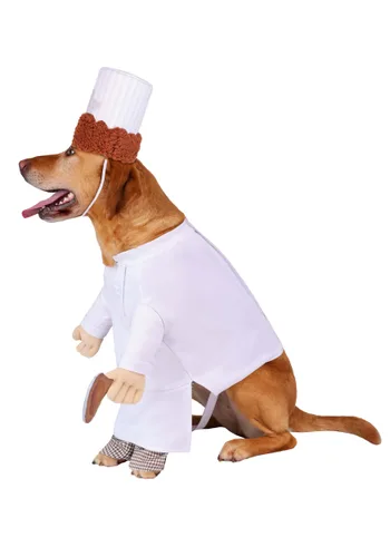 Vista 3 de Disfraz para Mascotas Alfredo Linguini de Ratatouille Disney Pixar Multicolor