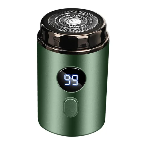 Vista 8 de Almencla Afeitadora de viaje para hombre, afeitadora portátil extraíble, mini afeitadora para regalos del día del padre, recortar uso en automóvil