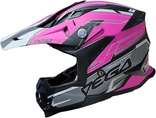 Vista 10 de Vega Helmets - Casco MCX ligero para motocicleta todoterreno completamente cargado