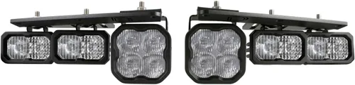 Vista 3 de Diode Dynamics Kit de bolsillo antiniebla serie Stage compatible con Ford Bronco (con parachoques de acero) 2021-2024 con retroiluminación, solo
