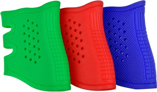 Vista 5 de Funda de agarre táctico de goma antideslizante con ventilación para Glock