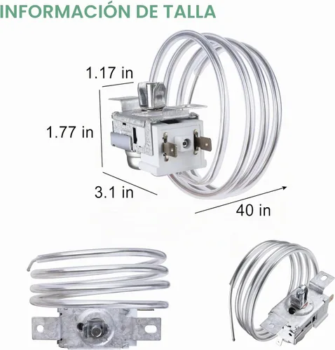 Vista 6 de Control de termostato WP2198202, termostato de refrigerador ultra duradero wp2198202, ajuste exacto para refrigeradores Whirlpool y Kenmore