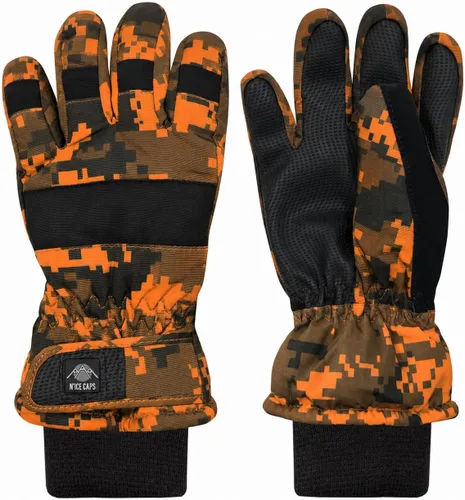 Vista 15 de N'Ice Caps - Guantes térmicos de invierno para niños, impermeables y cálidos Negro
