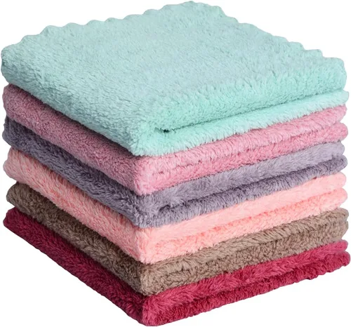 Vista 6 de Trapo de microfibra multifuncional para muebles de casa, trapos reutilizables, paños de cocina, paños absorbentes y de secado rápido, 6