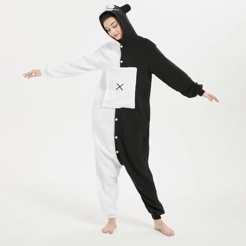 Vista 5 de MAJ&COS Animal Onesie Adult Pajamas Halloween Cosplay Costume Unisex Onesies for Men Women