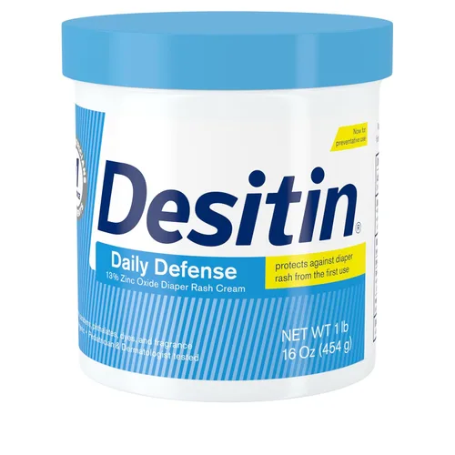 Vista 10 de Crema Desitin Daily Defense para sarpullido de pañales con óxido de zinc para tratar, aliviar y prevenir el sarpullido de pañales, hipoalergénica