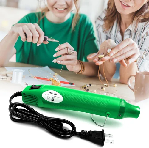 Vista 7 de Pistola de calor, mini pistola de aire caliente para manualidades, pistola de aire de calor portátil, herramienta para gofrar, envoltura retráctil
