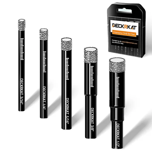 Vista 9 de 3 paquetes de brocas de diamante seco de 5/8" 14mm con soldadura al vacío, sierras de agujero de diamante para azulejos de granito, cerámica