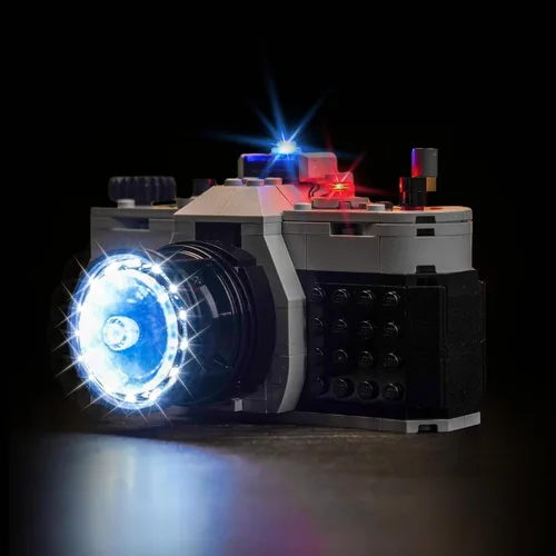 Vista 4 de VONADO Kit de luz LED compatible con LEGO Retro Camera 31147 Creator, accesorios de juego de iluminación creativa