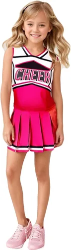 Vista 2 de yolsun - Disfraz de animadora para niñas, de Halloween, lindo uniforme