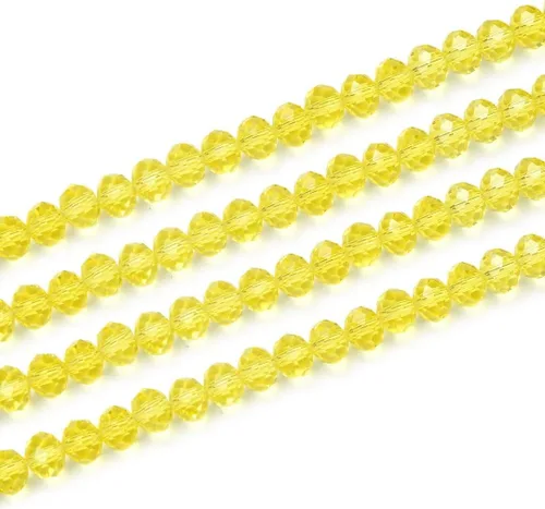 Vista 31 de 500 piezas de cuentas de cristal checo facetadas rondelle de 4 mm, pequeñas y diminutas, espaciadoras a granel, color amatista púrpura para hacer