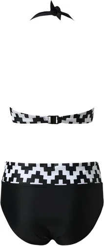 Vista 5 de Traje de baño tankini para mujer, atlético, halter, push up, de dos piezas, control de abdomen, modesto camisetas sin mangas con pantalones cortos