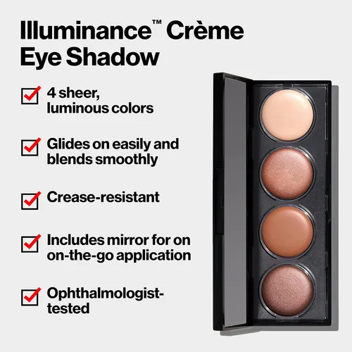 Vista 3 de Revlon - Sombras Illuminance Creme, 4 tonos, 1 juego color cobrizo Canyon Copper