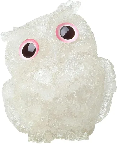 Vista 9 de LAIDANLA Estatua de Búho de Amatista de 2.4" Cristal Curativo Natural Figura de Búho Animal Morado Lindo Escultura de Bolsillo Reiki Energía