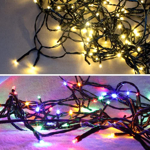 Vista 8 de LetsFunny - Extensión de 300 luces LED de Navidad y 108 pies, con certificación UL, para exteriores, interiores, árbol, patio, jardín, fiesta, boda