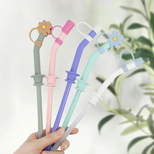 Vista 7 de Jetstop Tapa de popote para vaso de viaje Hydro Flask con asa, puntas de tapón de silicona reutilizables compatibles con vaso Hydroflask de 30 y 40