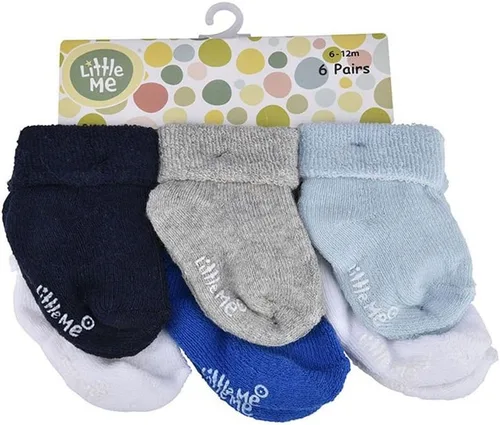 Vista 3 de Little Me baby-boys Baby Boys' 6 Pack Socks