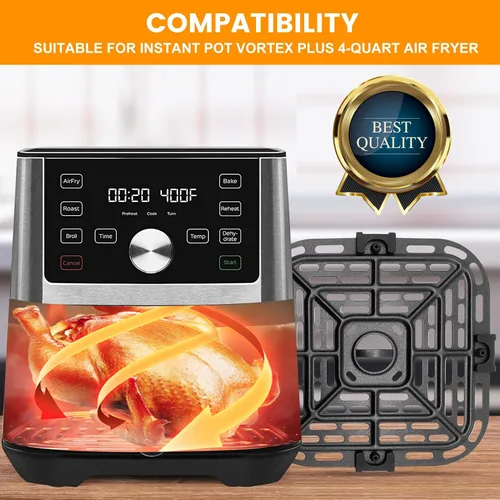 Vista 5 de Piezas de repuesto para freidora de aire Instant Pot Vortex Plus 6 en 1, horno freidora de aire de 4 cuartos de galón, 7.5 x 7.5 pulgadas cuadrada