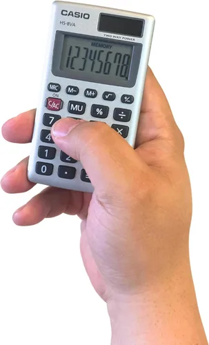 Vista 2 de Casio Inc. HS8VA calculadora de funciones estándar