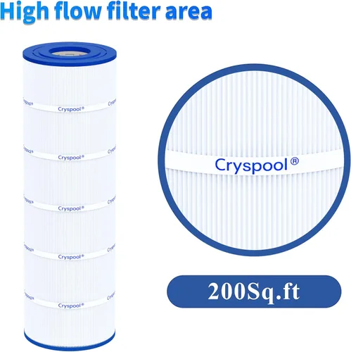 Vista 6 de Cryspool® 08062 Filtro compatible con CC2000, CCX2000RE, PXSST200, C-8319, FC-1274, cartucho de filtro de piscina de 200 pies cuadrados, 1 paquete