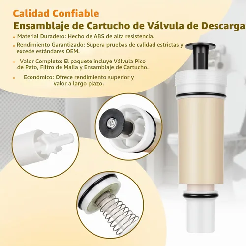Vista 6 de Kit de cartucho de válvula de descarga C-100500-K para Sloan Flushmate M-101526-F3