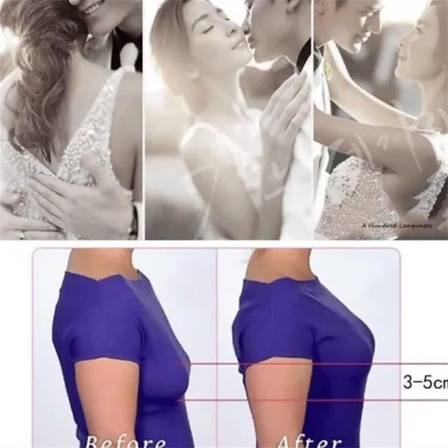 Vista 5 de Knhorfad 10 pares de fundas adhesivas en forma de U para pezones de encaje, autoadhesivas, desechables, sin tirantes, brasier invisible