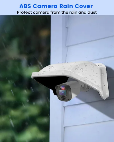 Vista 3 de Escudo universal de la cubierta de la lluvia del sol de la cámara de seguridad, prueba protectora plástica del ABS para las cámaras IP de vigilancia