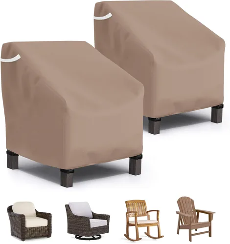 Vista 12 de STARTWO Fundas apilables para sillas de patio, resistentes e impermeables, para muebles de exterior, se adapta a 4-6 sillas de comedor apilables, 36