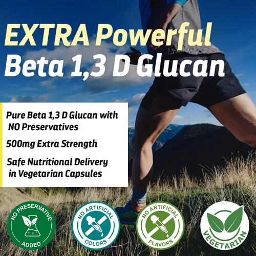 Vista 4 de Dr's Hope Suplemento beta glucano 1,3D 500mg - Apoya la energía, el metabolismo y mejora el sistema inmunológico - Fabricado en Estados Unidos
