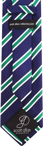 Vista 106 de Scott Allan - Corbatas de rayas para hombre - Corbata tejida para hombre