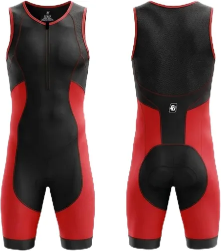 Vista 13 de Triathlon Suits Mens One-Piece Sleeveless Trisuits Skin Wet Suit for Running Cycling Swimming
