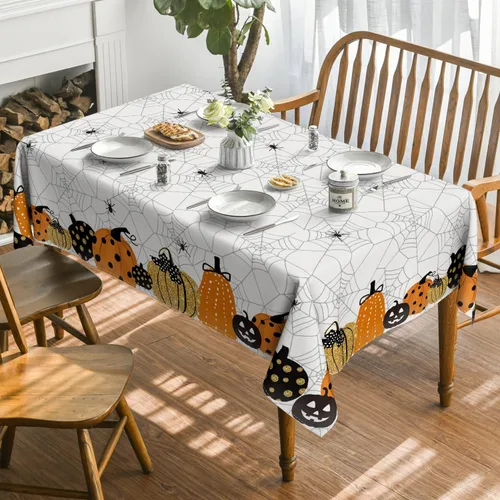 Vista 2 de Horaldaily - Mantel rectangular de Halloween (52 x 70 pulgadas)