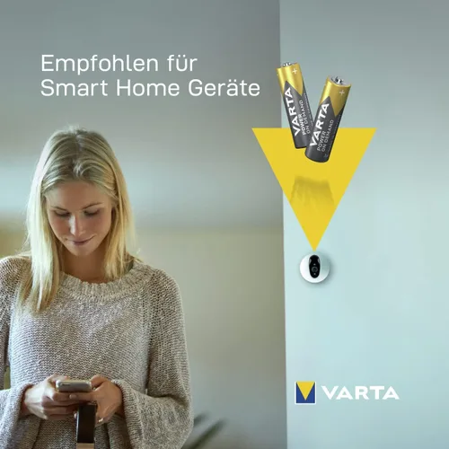 Vista 7 de VARTA Baterías AA, paquete de 150, Power on Demand, Alcalinas, 1,5V, paquete de almacenamiento en embalaje respetuoso con el medio ambiente, ideal