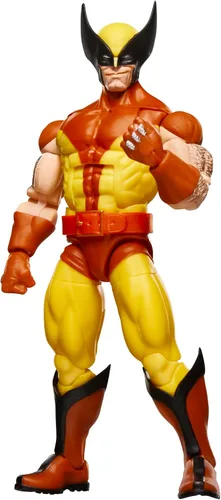 Vista 3 de Marvel Legends Series Wolverine, X-Men Retro Marvel Comics Secret Wars Figura de acción coleccionable de 6 pulgadas con escudo