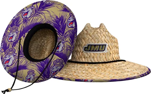 Vista 66 de FOCO - Sombrero de paja con logotipo de equipo universitario de NCAA y estampado floral para hombre